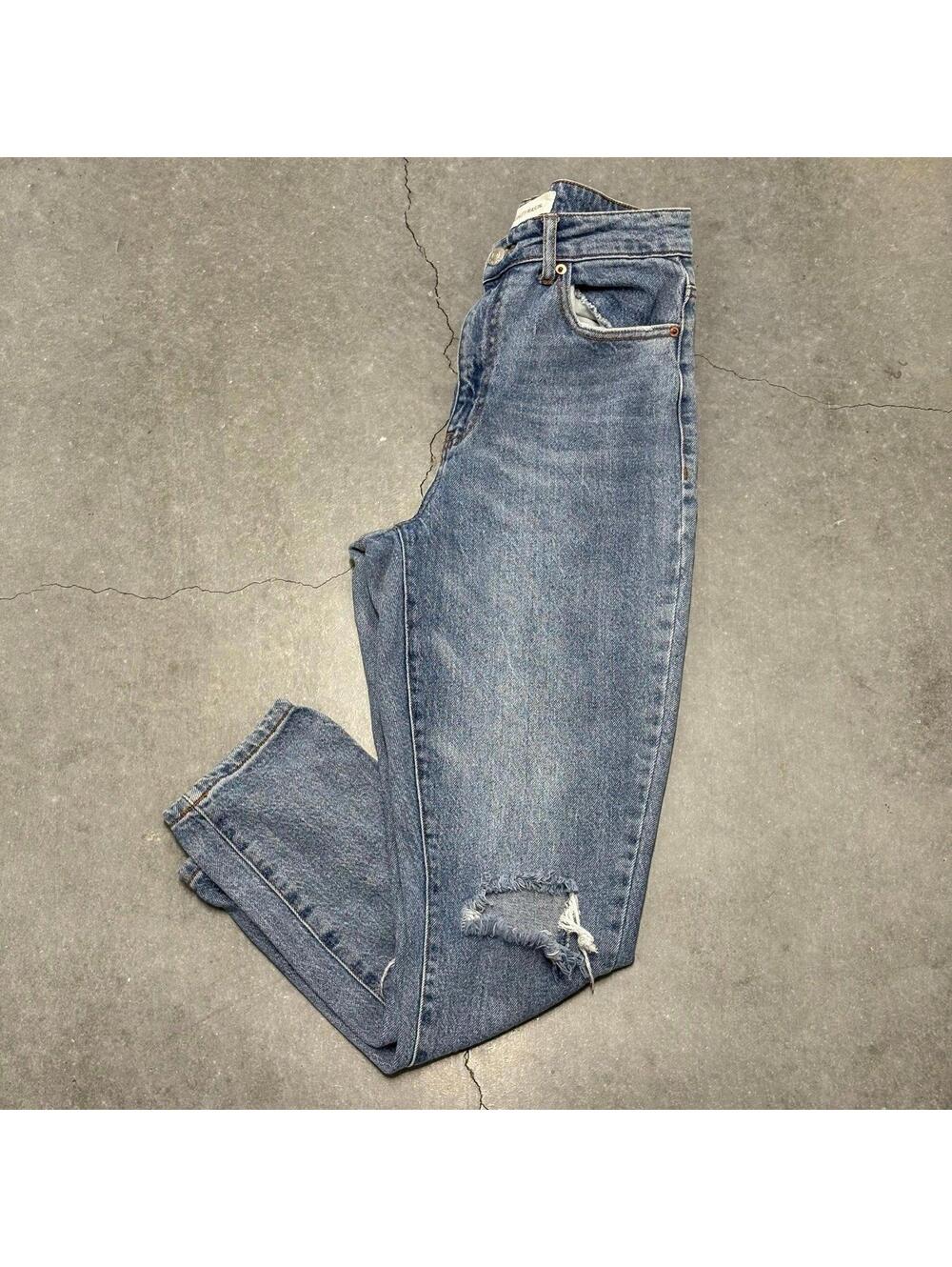 Ashley Mason Blue Distressed Jeans
